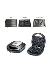 Panineuse Et Gaufrier 3en1 760W Noir SONASHI SSM-861