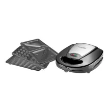 Panineuse Et Gaufrier 3en1 760W Noir SONASHI SSM-861
